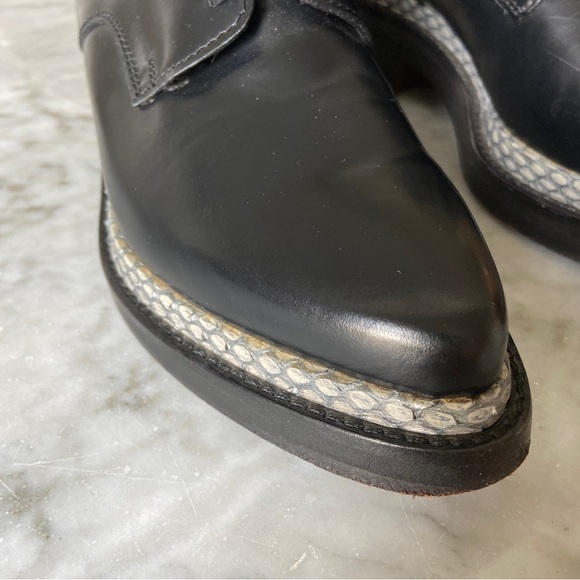 Acne Studios Lark Platform Oxford with Snakeskin Trim | Size 36 - Picture 5 of 12